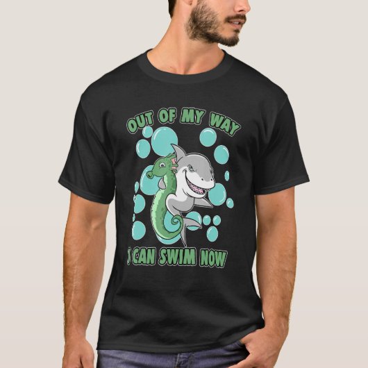 T-shirt Hors De Mon Chemin Je Peux Nager Maintenant Requin (Devant)