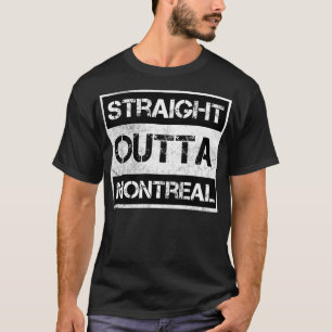 T-shirt Hors de Montréal Canada Vintage en détresse