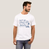 T-shirt Hors du bureau. Mmental (Devant entier)