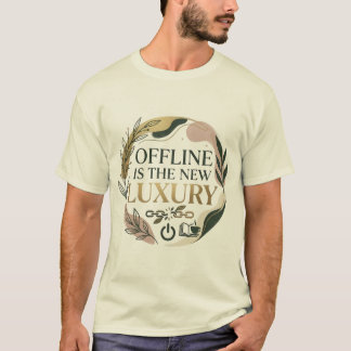 T-shirt Hors ligne est la nouvelle esthétique botanique de