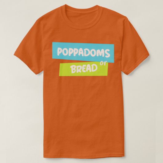 T-shirt HORS MENU poppadoms ou pain (Design devant)