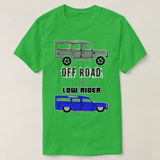 T-shirt hors route contre faible (Design devant)