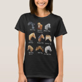 T-shirt Horse Breeds Equestrian horseback riding gift (Devant)