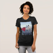 T-shirt HORSE coeur Valentine (Devant entier)