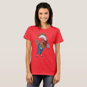 T-shirt Horse Cowboy Cowboy hat (Devant entier)