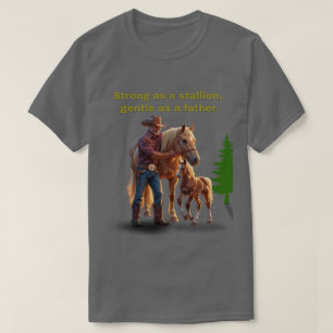 T-shirt Horse Dad Pride - Fête des pères Édition équestre