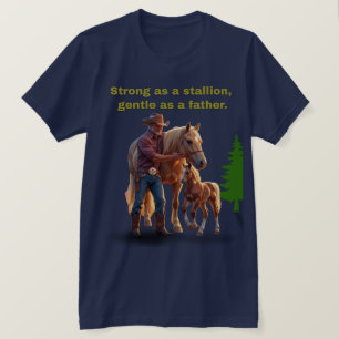 T-shirt Horse Dad Pride - Fête des pères Édition équestre