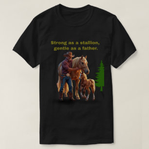 T-shirt Horse Dad Pride - Fête des pères Édition équestre