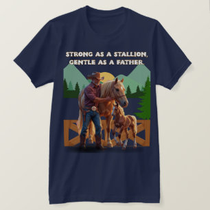 T-shirt Horse Dad Pride - Fête des pères Édition équestre