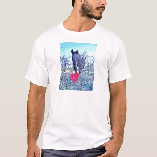 T-shirt Horse et heart (Devant)