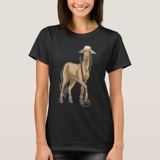 T-shirt Horse Farmer Rake (Devant)