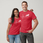 T-shirt Horse Galloping ami Heartbeat (Unisexe)