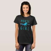 T-shirt Horse Girl Horseback Riding Equestrian Rider Horse (Devant entier)
