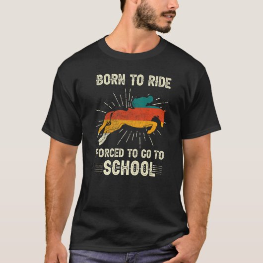 T-shirt Horse Girls Boys Riding Rider Rancher Horseman Equ (Devant)
