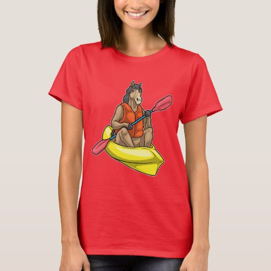 T-shirt Horse Kayak Paddle (Devant)