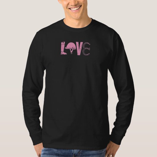 T-shirt Horse Love Riding Boots Horsehoe (Devant)