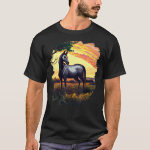 T-shirt Horse Painting Vintage