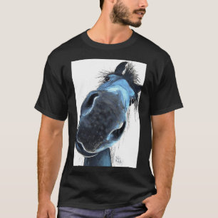 T-shirt HoRSe PRiNT &x27 ; HaPPY BuRT &x27 ; PAR SHiRLeY M