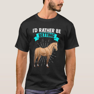 T-shirt Horse Racing Pari Chevaux Papa