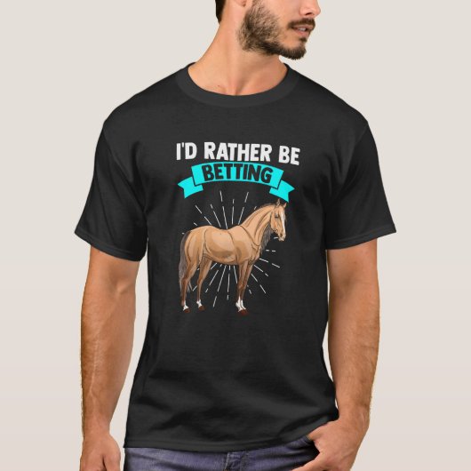T-shirt Horse Racing Pari Chevaux Papa (Devant)