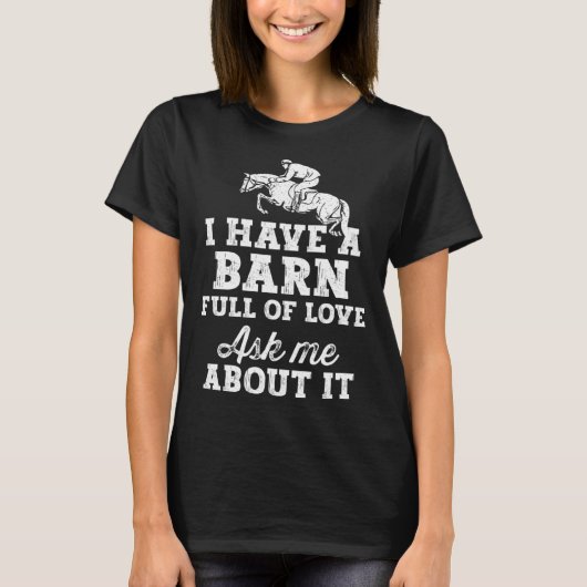 T-shirt Horse Riding Equestrian Dad Have a Barn Full of Lo (Devant)