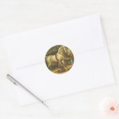 T-SHIRT Horse Royalty Ronde Sticker (Envelop)