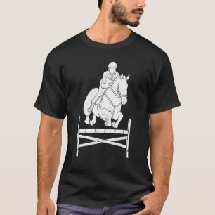 T-shirt Horse Show Equestria Jump Front Showjumping Compe
