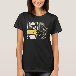 T-shirt Horse Show Equestrian Rider Showjumping Concours