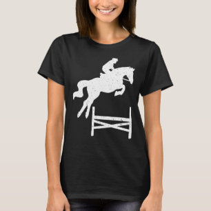 T-shirt Horse Show Jump Front Equestre Showjumping Compe