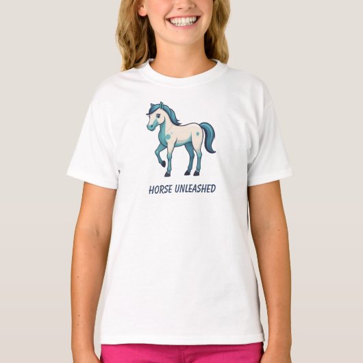 T-shirt Horse Unleashed : Citations du Majestic Steed (Devant)