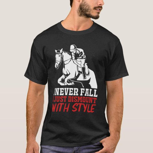 T-shirt Horseback Riding Show Jumping Funny Equestrian gir (Devant)