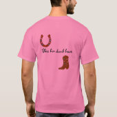 T-shirt Horseface, vous regardent. C'est visage de CHEVAL (Dos)