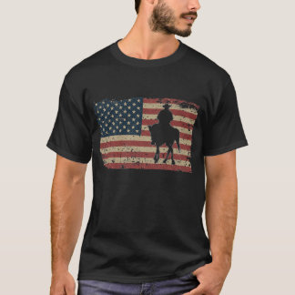 T-shirt Horsemen America Flag Gift Patriotic Horse Riding