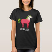 T-shirt Horseradish Funny Horse Pun Dark BG (Devant)