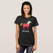 T-shirt Horseradish Funny Horse Pun Dark BG (Devant entier)