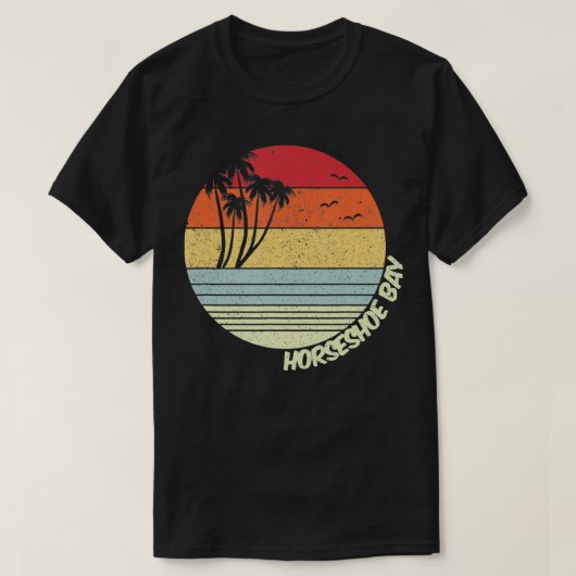 T-shirt Horseshoe Bay Bermuda Beach Vacation Souvenir (Design devant)