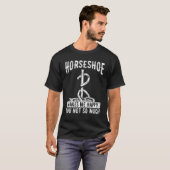 T-shirt Horseshoe Pitching Game makes me happy Tosser Thro (Devant entier)