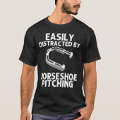 T-shirt Horseshoe Pitching Hommes Femmes Horseshoe Pitcher (Devant)