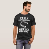 T-shirt Horseshoe Pitching Hommes Femmes Horseshoe Pitcher (Devant entier)