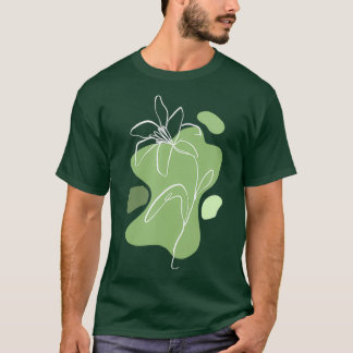 T-shirt Horticulteur Lily Flower Gardener Ligne Florale