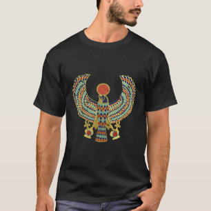 T-shirt Horus Ancien Faucon Égyptien Hiéroglyphe Archaeolo