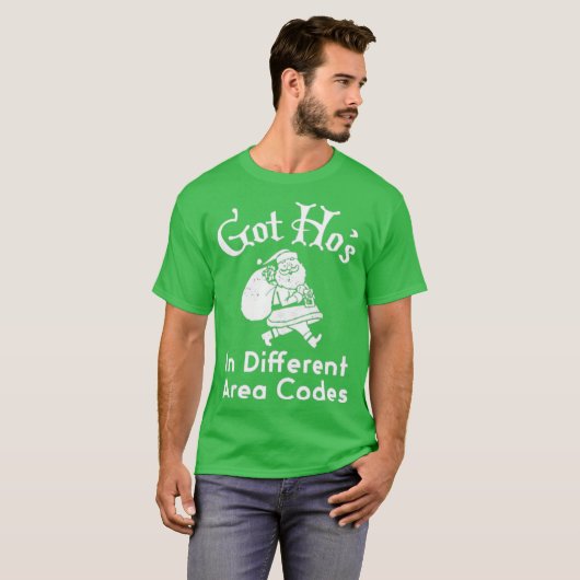 T-shirt Ho's dans les différents codes de zone (Devant entier)