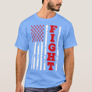 T-shirt Hospice Care Awareness Fight American Flag 4e de