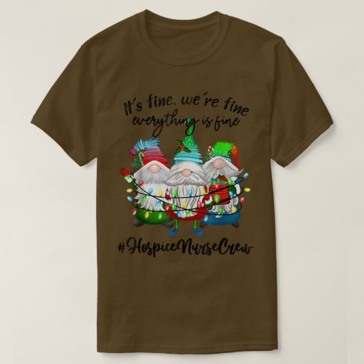 T-shirt Hospice Nurse Crew Son Soins Hospice Christma (Design devant)