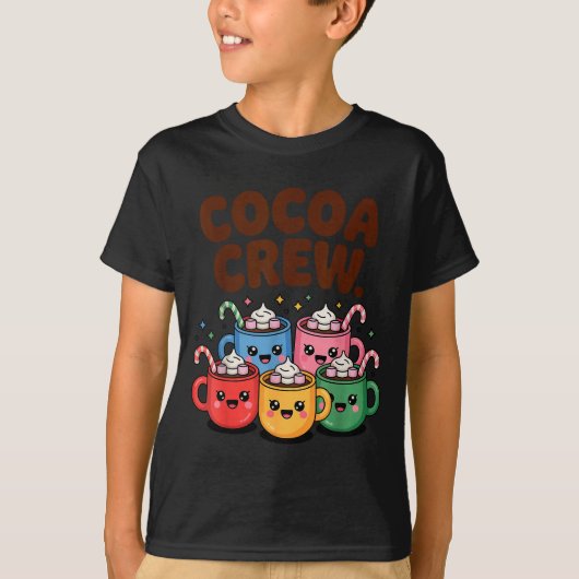 T-shirt Hot Chocolate Matching Pajamas Cocoa Crew Cute Chr (Devant)