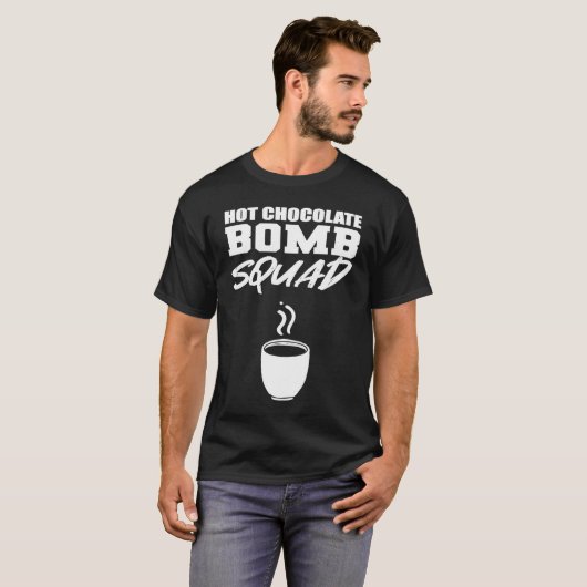 T-shirt Hot Chocolate Squad Bartender (Devant entier)
