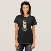 T-shirt Hot Cross Bunny Funny Angry Rabbit Pun Dark BG (Devant entier)