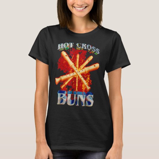 T-shirt Hot Cross Buns Funny (Devant)