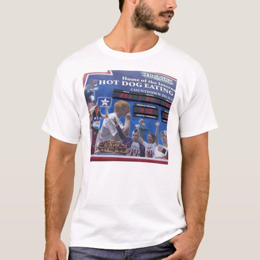 T-shirt Hot-dog de Coney Island (Devant)