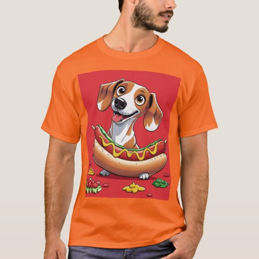 T-shirt Hot Dog Delight (Devant)